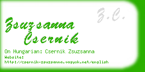 zsuzsanna csernik business card